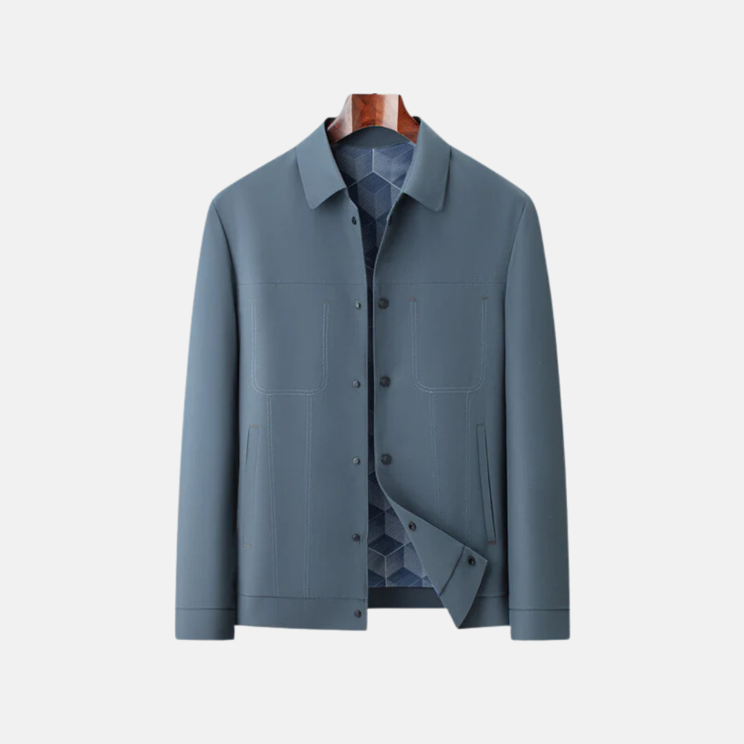 Patterned Lining Relaxed Fit Jacket