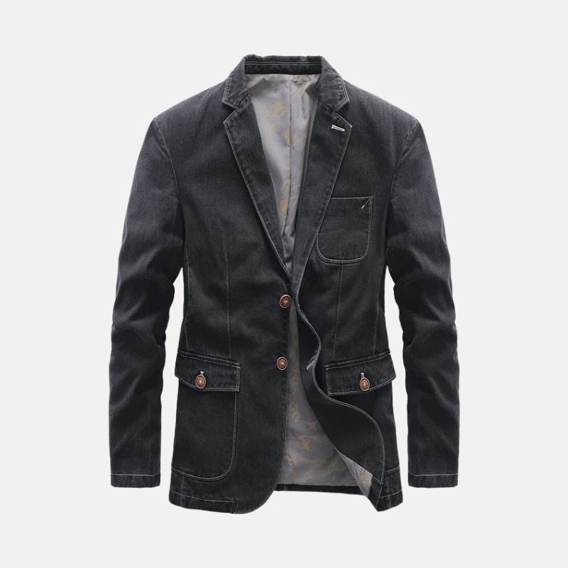 Cotton Blend Tailored Semi-Slim Blazer