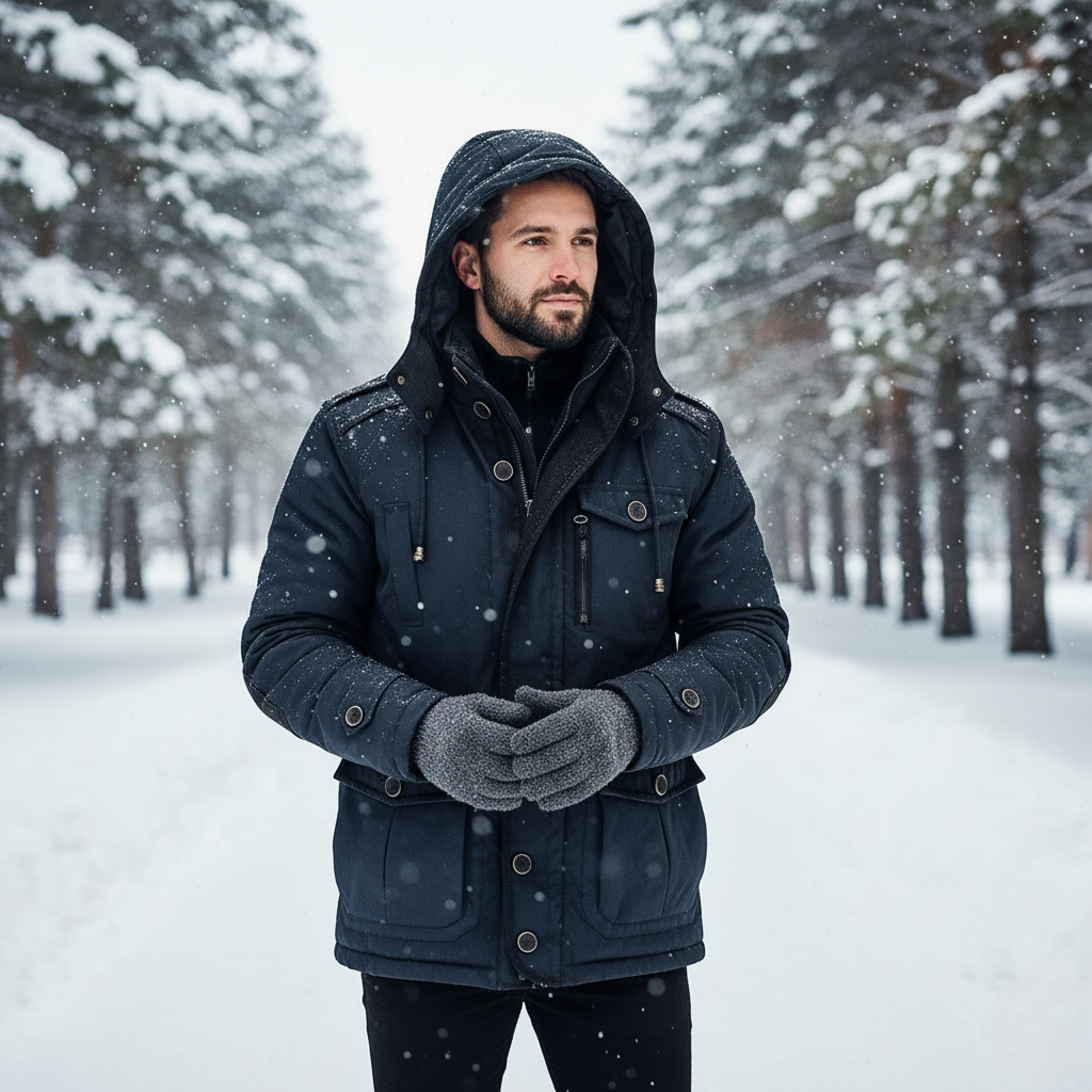 Weather-Resistant Hooded Windproof Utility Jacket