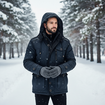 Weather-Resistant Hooded Windproof Utility Jacket