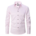 Men's Shirt – Slim Fit – Breathable Stretch Fabric – Non-Iron – Button Closure