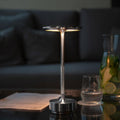 Brushed Brass And Wood Weighted Table Lamp