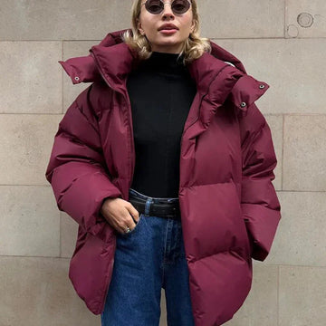 Oversized Quilted Hooded Puffer Jacket