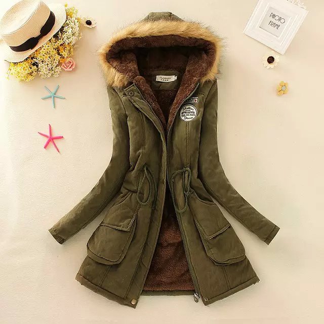 Sherpa Lined Faux Fur Hood Parka Coat