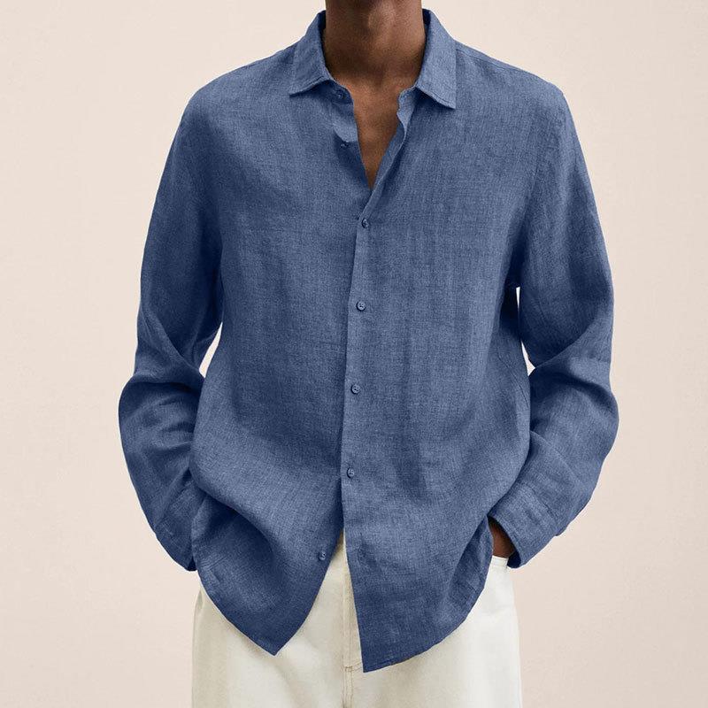 Men's Shirt – Relaxed Fit – Long Sleeves – Natural Fibers – Breathable