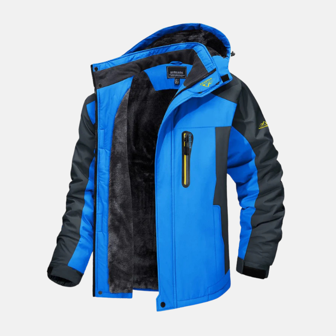 Adjustable Cuff High Stand Collar Woven Jacket