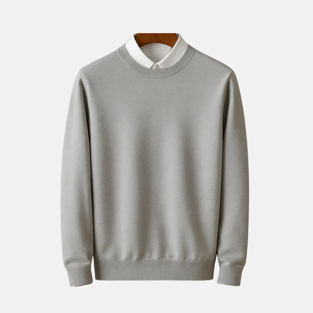 Fine Gauge Classic Fit Pullover Sweater
