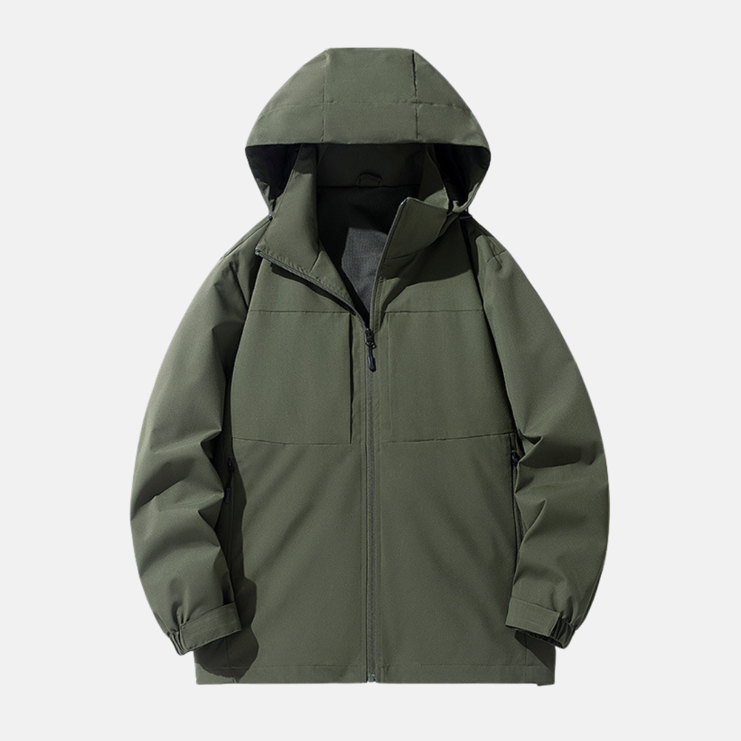 Weather Resistant Relaxed Fit Hooded Jacket