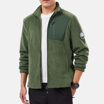 Fleece Full Zip Stand Collar Jacket