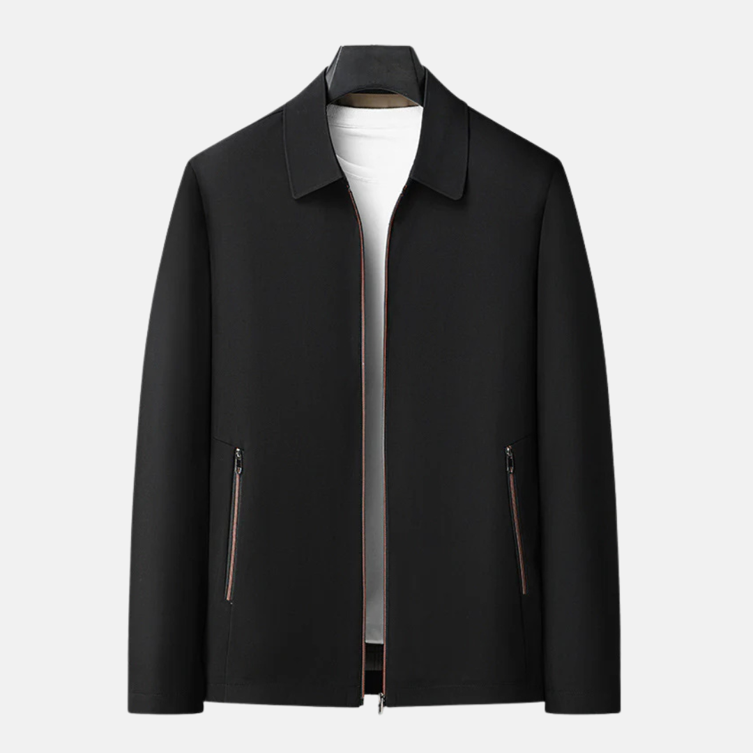 Smooth Woven Full Zipper Regular Fit Blazer