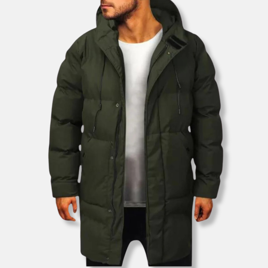 Water-Resistant Insulated Hooded Puffer Jacket