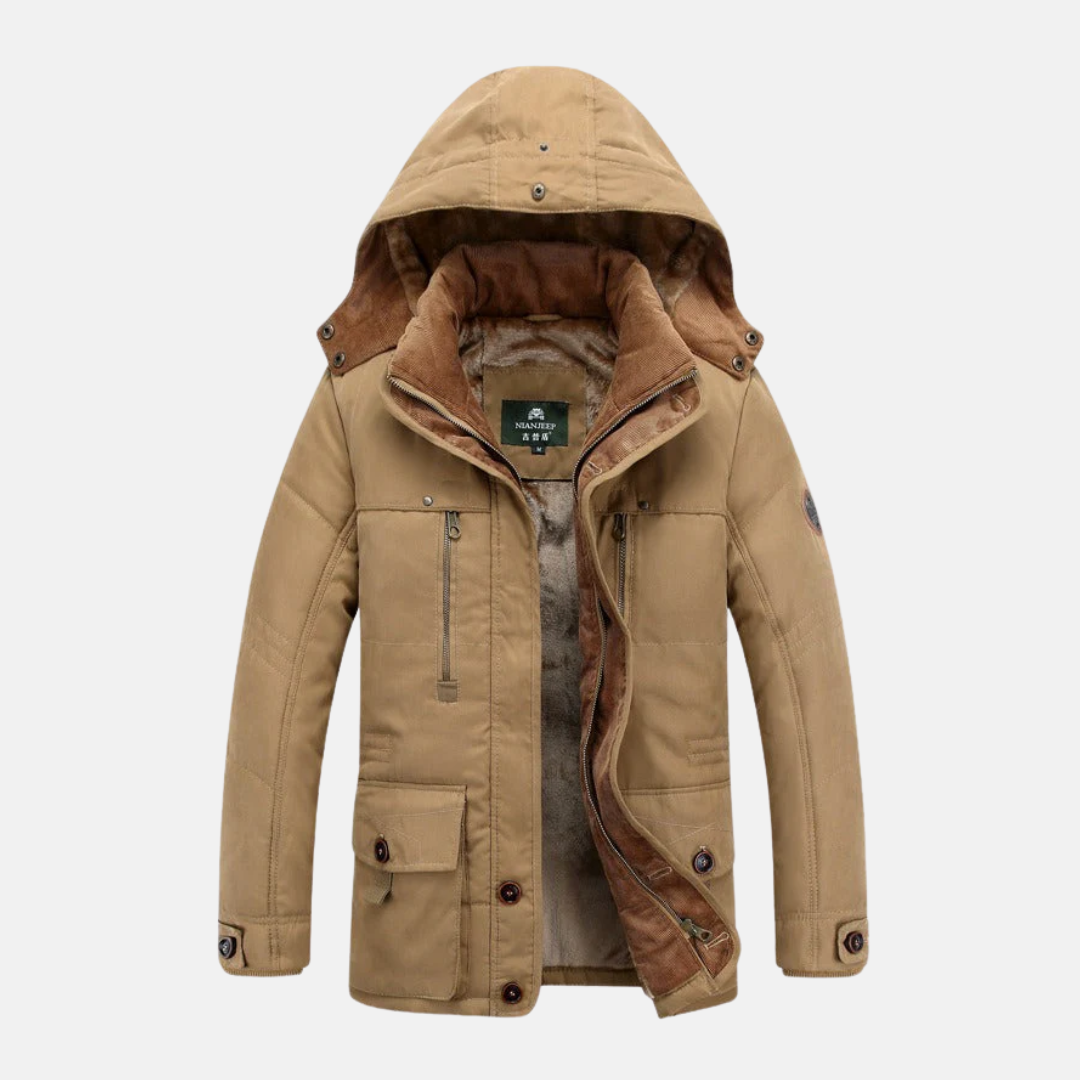 Regular Fit Insulated Padded Hooded Jacket