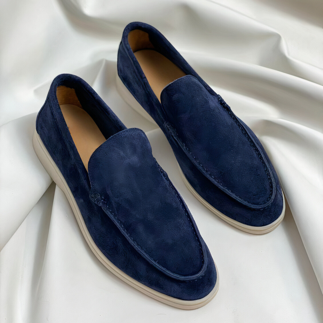 Men's Loafers - Suede Leather - Slip-on Comfort - Classic & Stylish Design