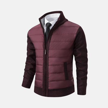 Acrylic Blend Slim Fit Knitted Sleeve Jacket