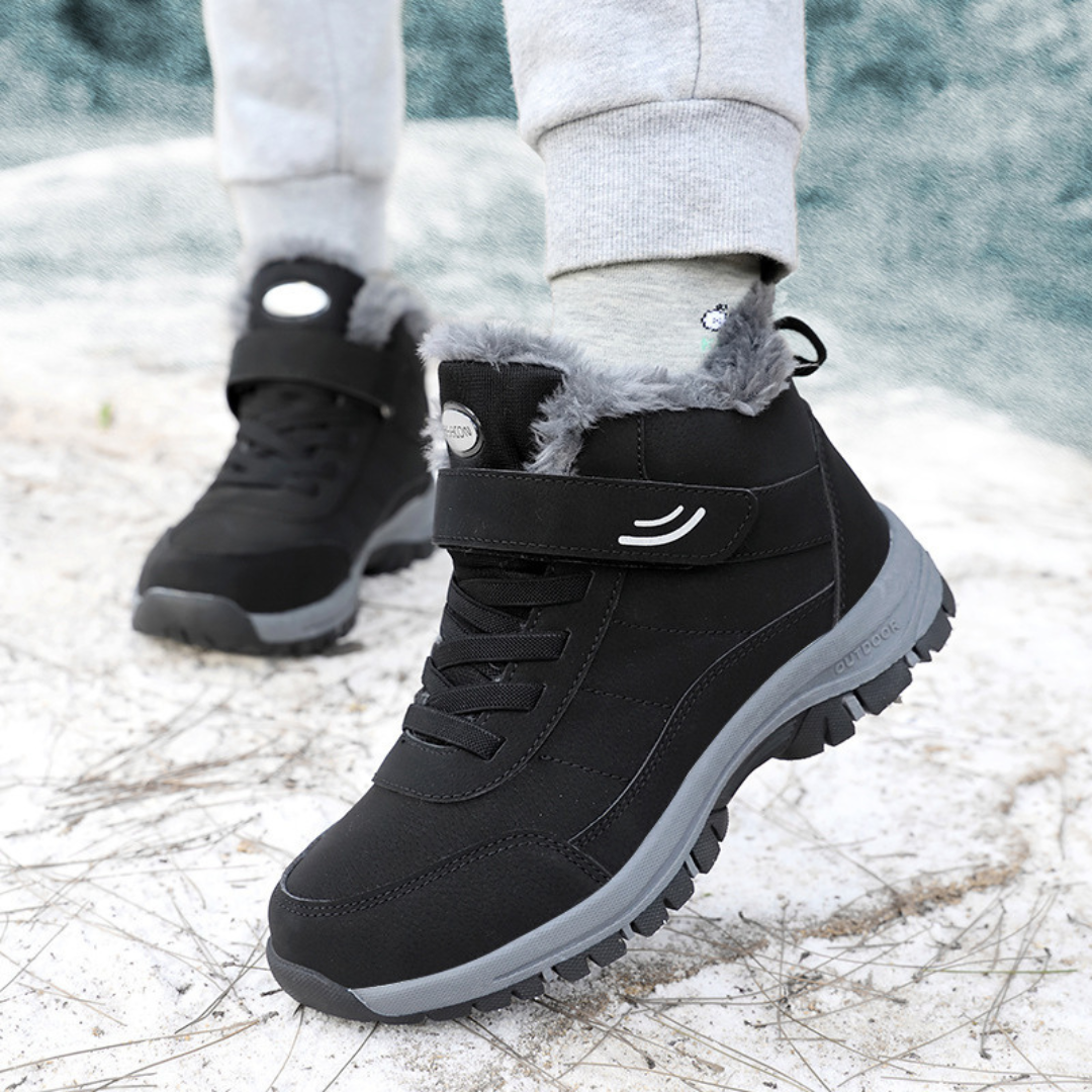 Non-Slip Faux Fur Lined High-Top Boots