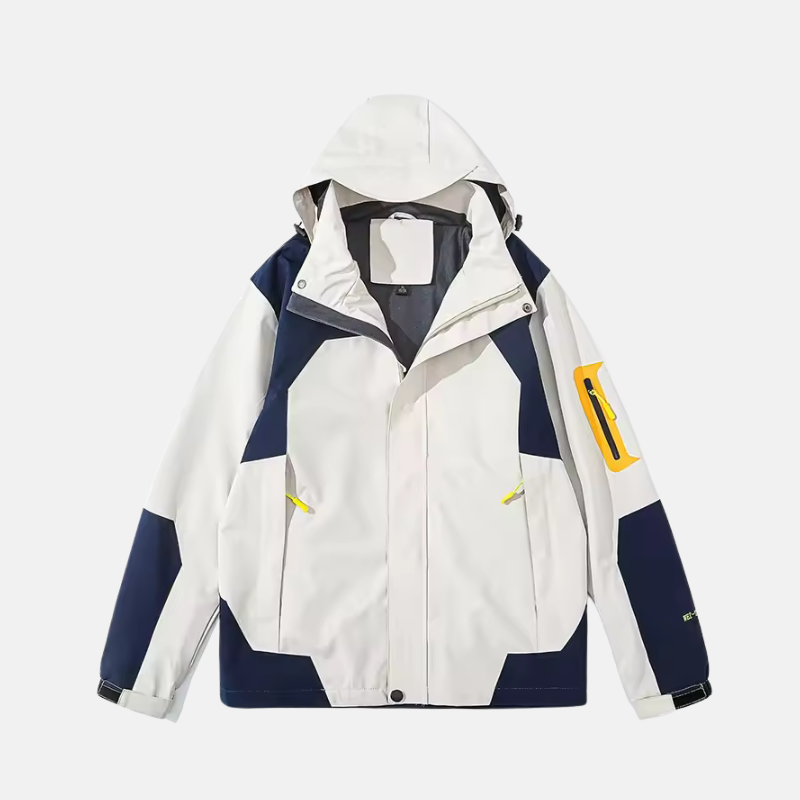 Windproof Water-Resistant Adjustable Hood Jacket
