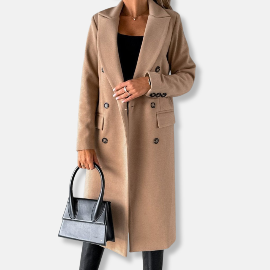 Wool Longline Double Breasted Coat