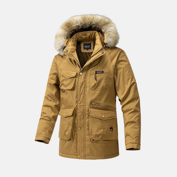 Insulated Weather-Resistant Faux Fur Parka Jacket