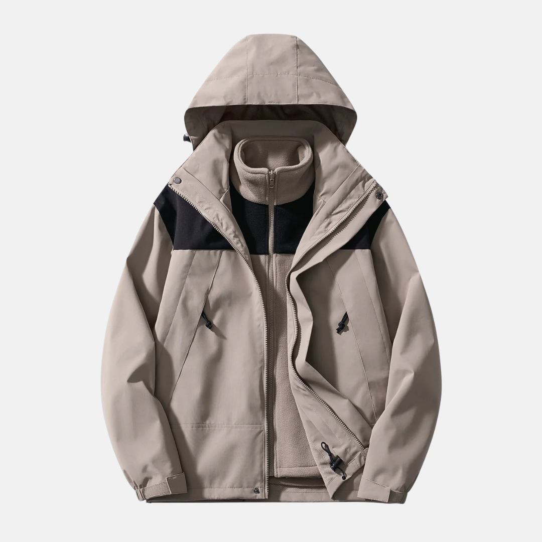 Windproof Water-Resistant Three-in-One Jacket