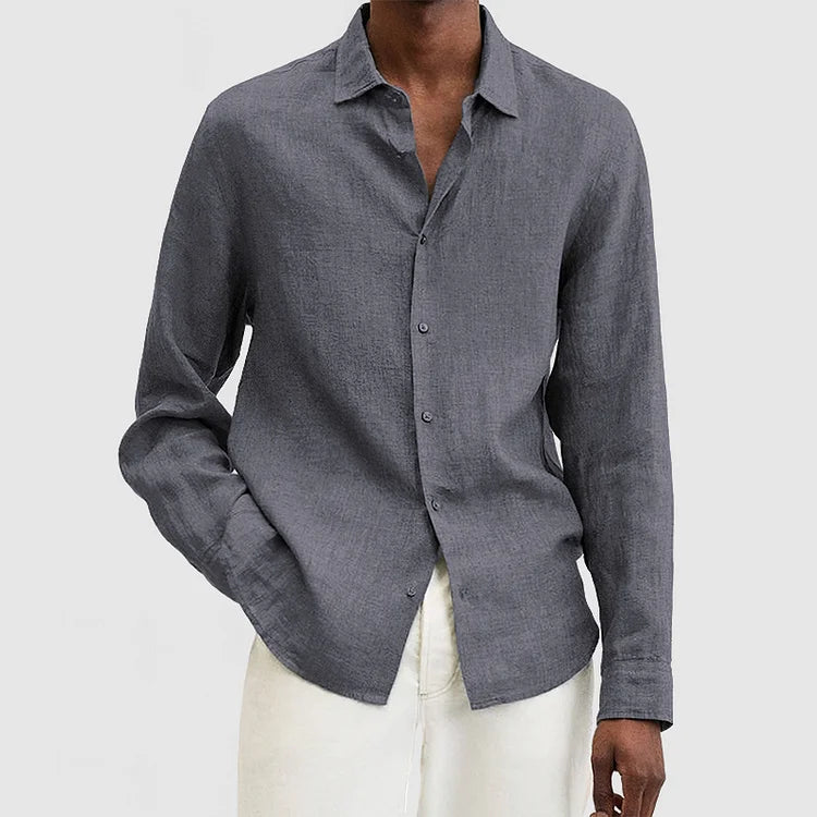 Breathable Relaxed Fit Long-Sleeved Shirt