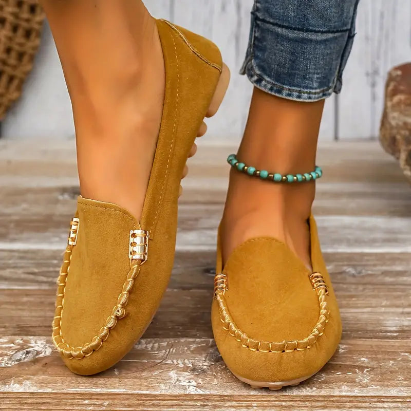 Women's Loafers - Genuine Leather - Soft Sole - Slip-on Comfort