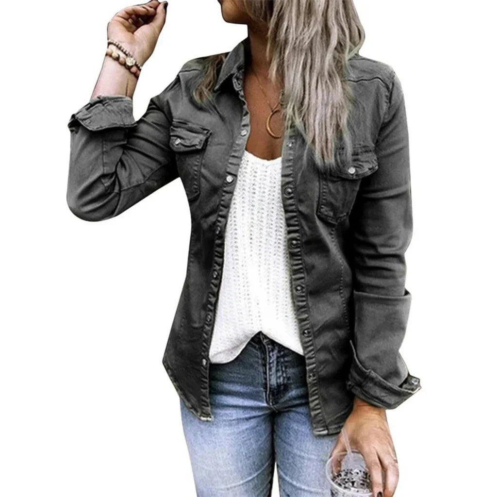 Relaxed Tailored Cotton Blend Jacket