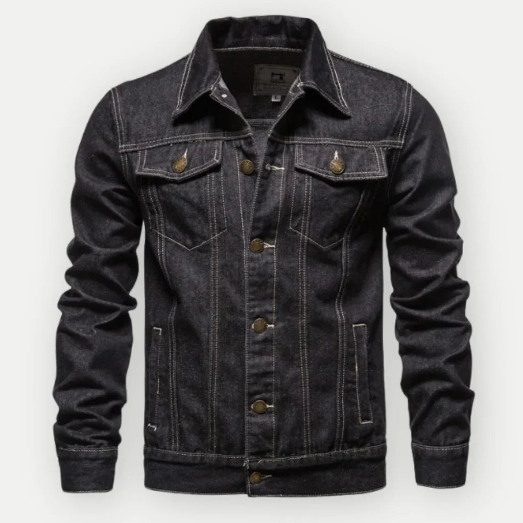 Classic Fit Hip Length Denim Jacket