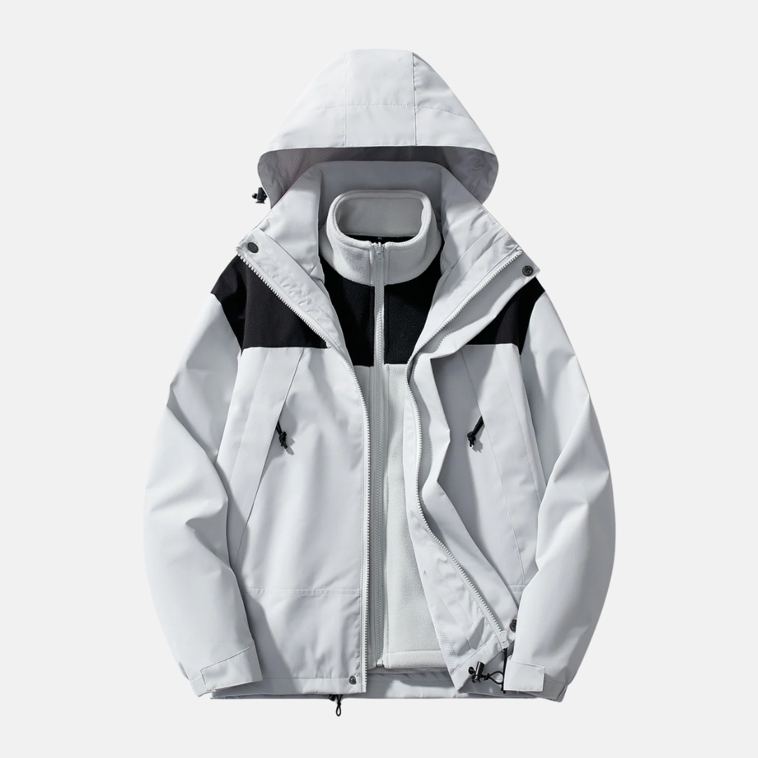 Windproof Water-Resistant Three-in-One Jacket