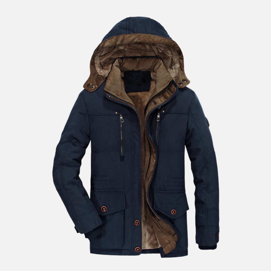 Regular Fit Insulated Padded Hooded Jacket