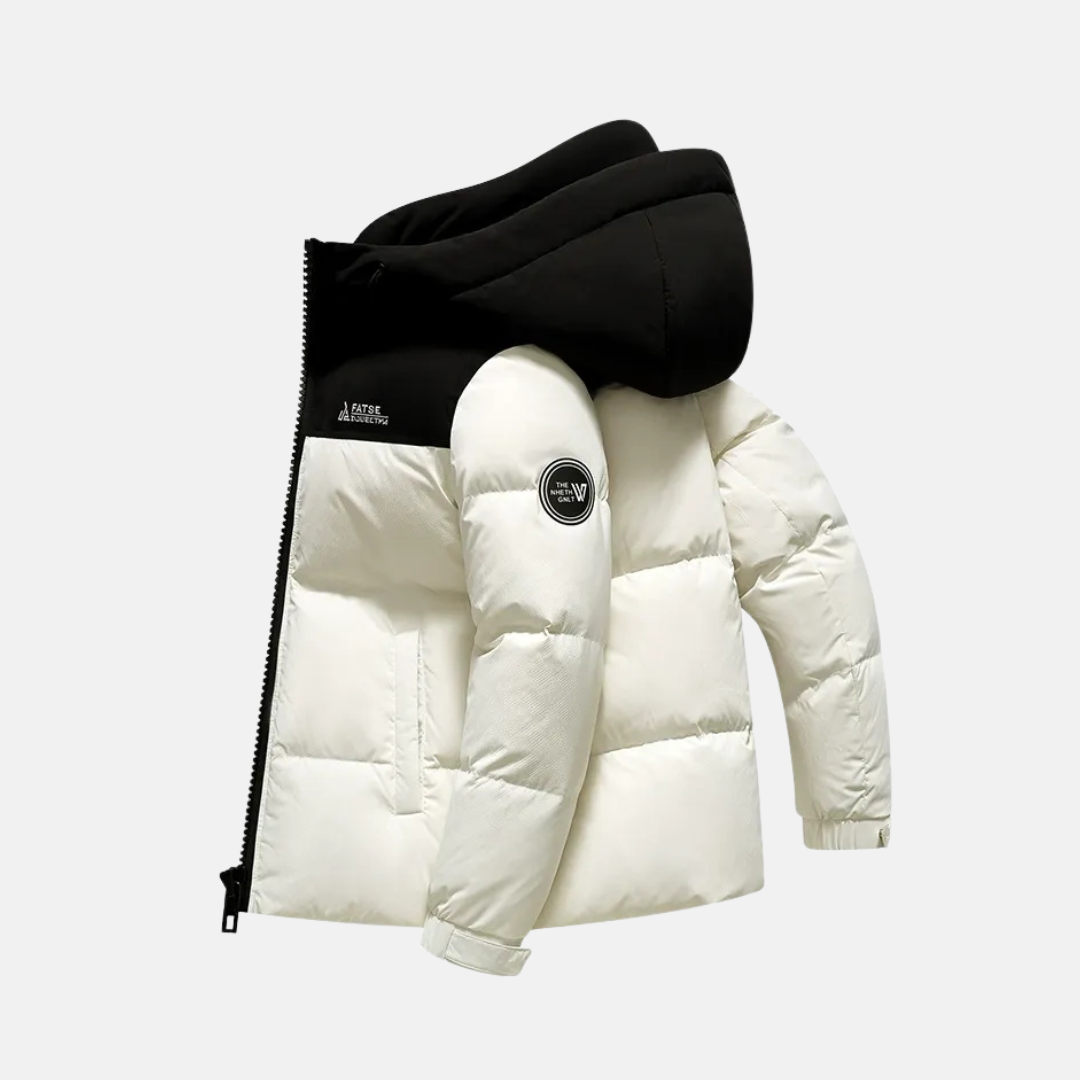 Quilted Hooded Relaxed Fit Puffer Jacket