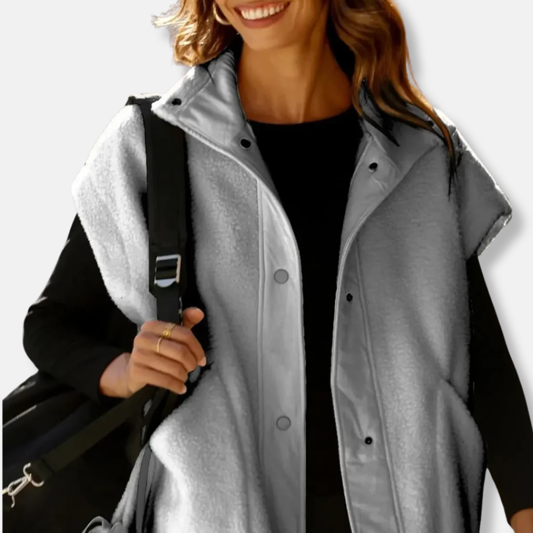 Plush Fleece Oversized Relaxed Vest