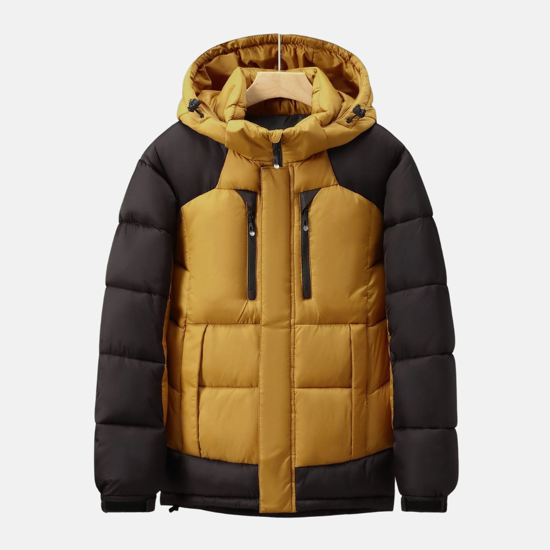 Insulated Detachable Hood Padded Jacket