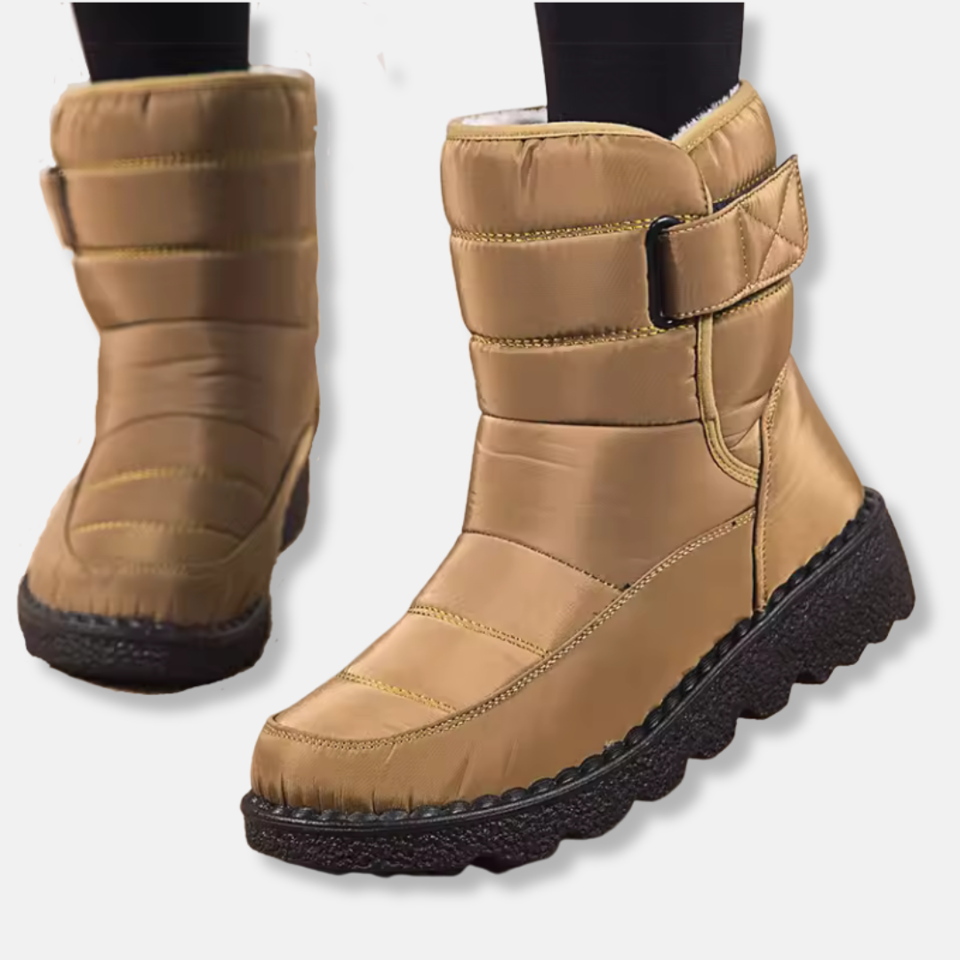 Quilted Insulated Mid-Calf Snow Boots
