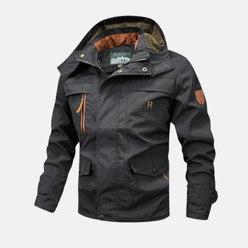 Windproof Water-Resistant Hooded Loose Fit Jacket