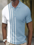 Men's Polo Shirt - Classic Collar - Short Sleeves - Breathable Lightweight Design
