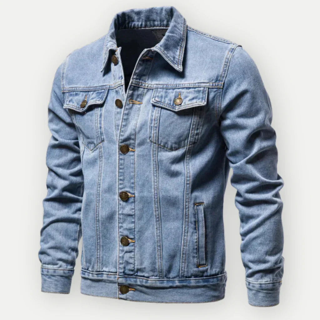 Classic Fit Hip Length Denim Jacket