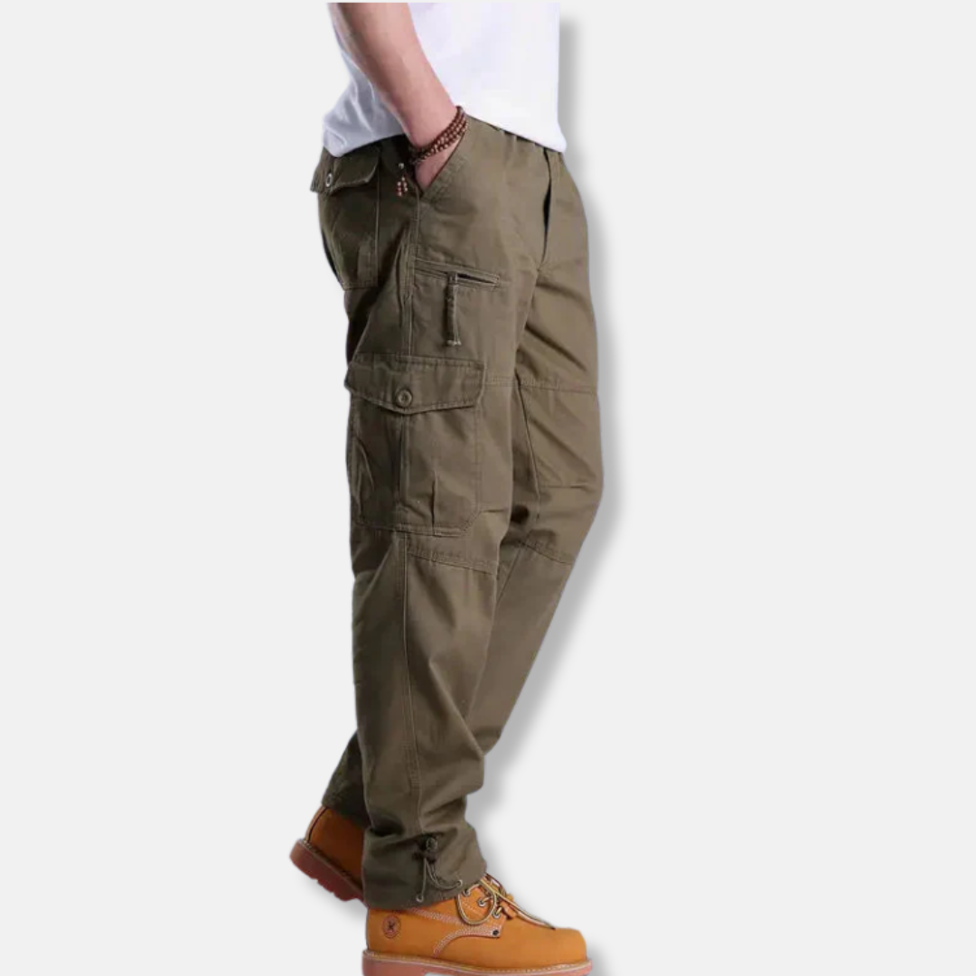 Relaxed Fit Straight Leg Cargo Pants