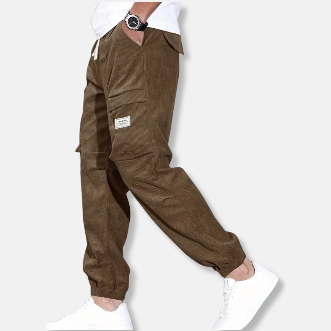 Corduroy Loose Fit Tapered Pants