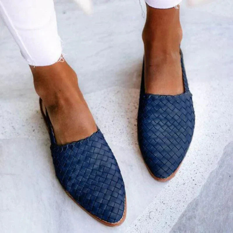 Comfort Fit Woven Slip-On Loafers
