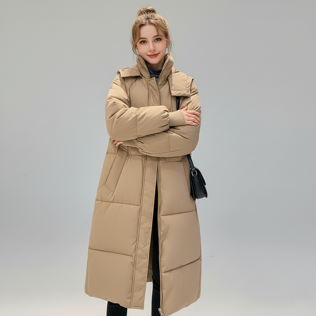 Oversized Insulated Puffer Trench Coat