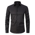 Men's Shirt – Slim Fit – Breathable Stretch Fabric – Non-Iron – Button Closure