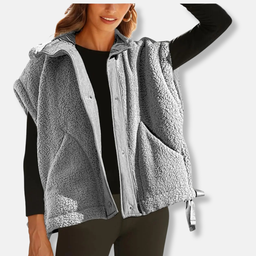 Plush Fleece Oversized Relaxed Vest