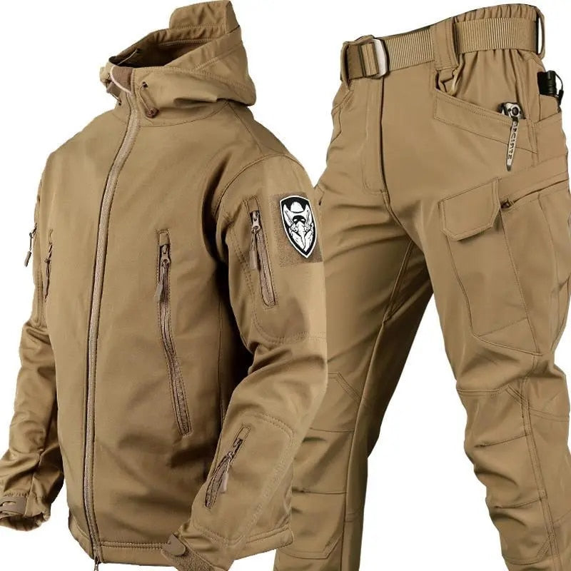 Windproof Softshell Adjustable Fit Outdoor Suit