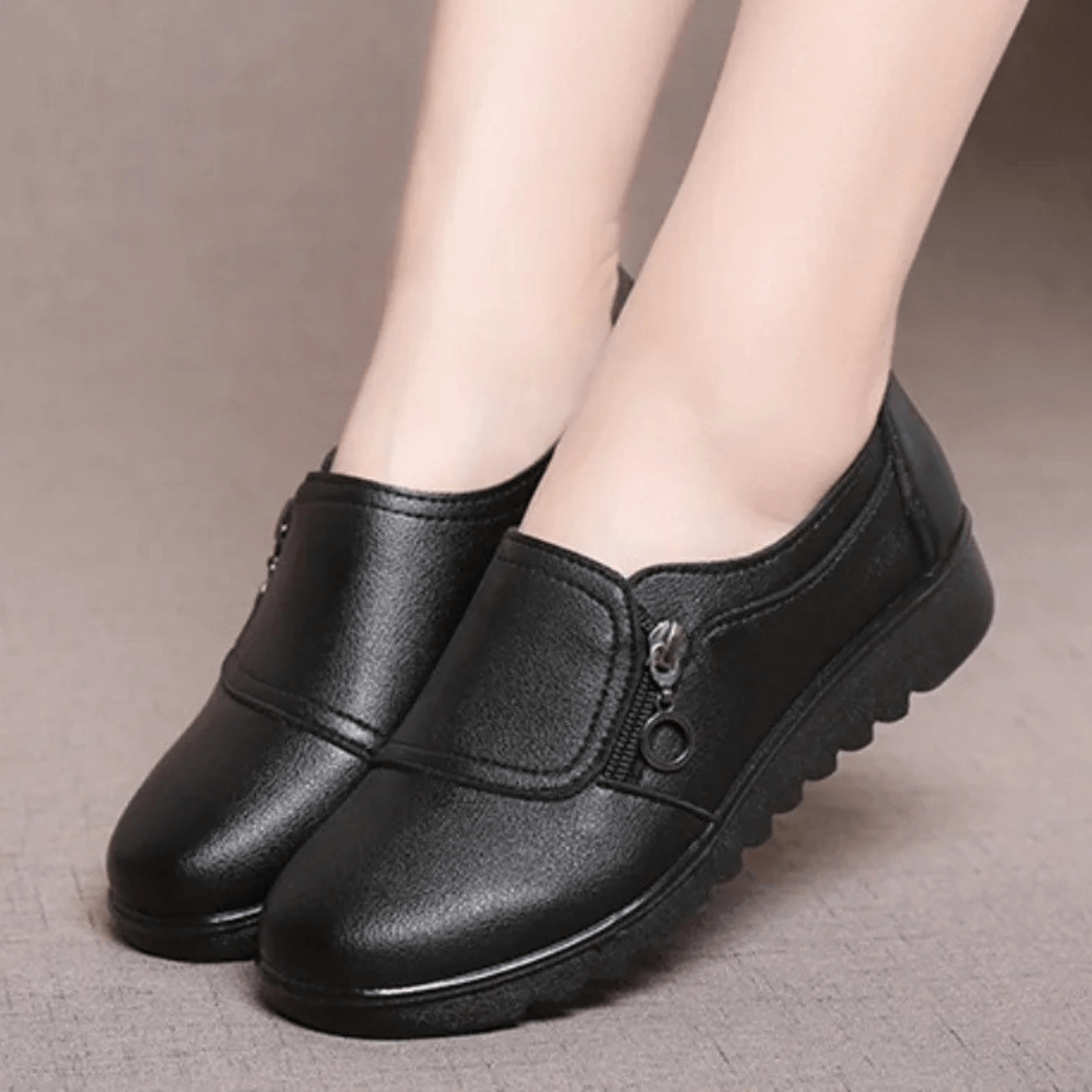 Genuine Leather Soft Sole Slip-on Loafers