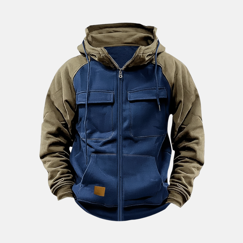 Knit Blend Relaxed Fit Pullover Hoodie