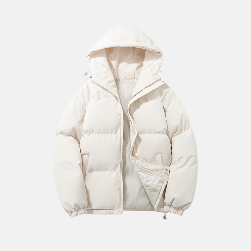 Padded Synthetic Hooded Coat