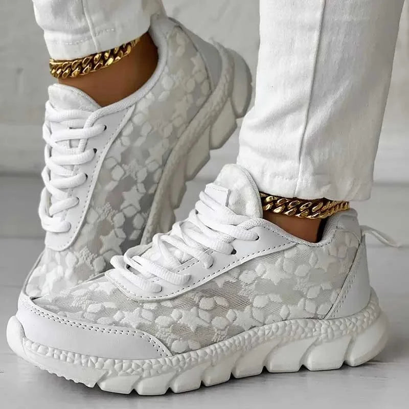 Breathable Mesh Cushioned Casual Sneakers