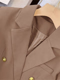 Women's Blazer - Double-Breasted - Sculpted Fit - Notch Lapels - Formal Look