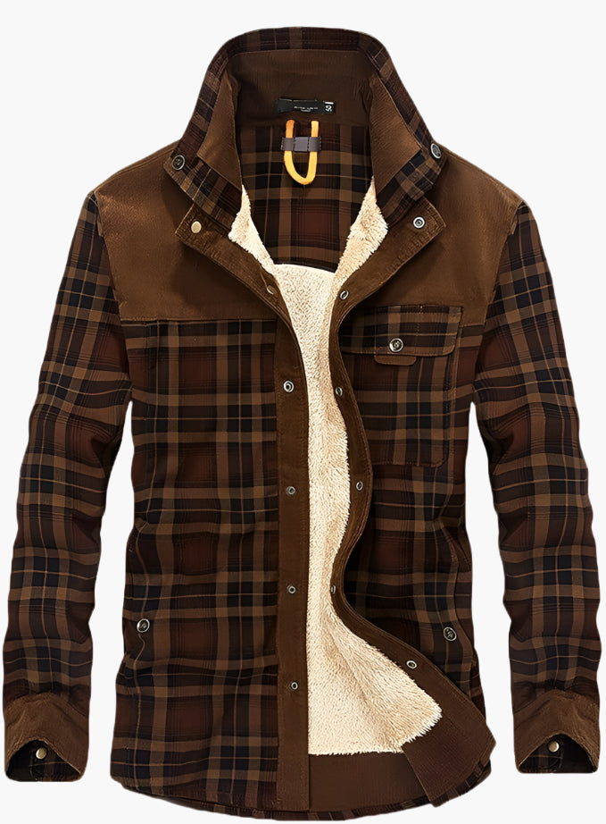 Fleece Lined Relaxed Fit Shirt Jacket