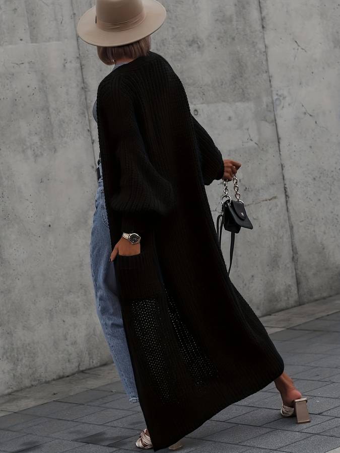 Oversized Chunky Knit Long Cardigan